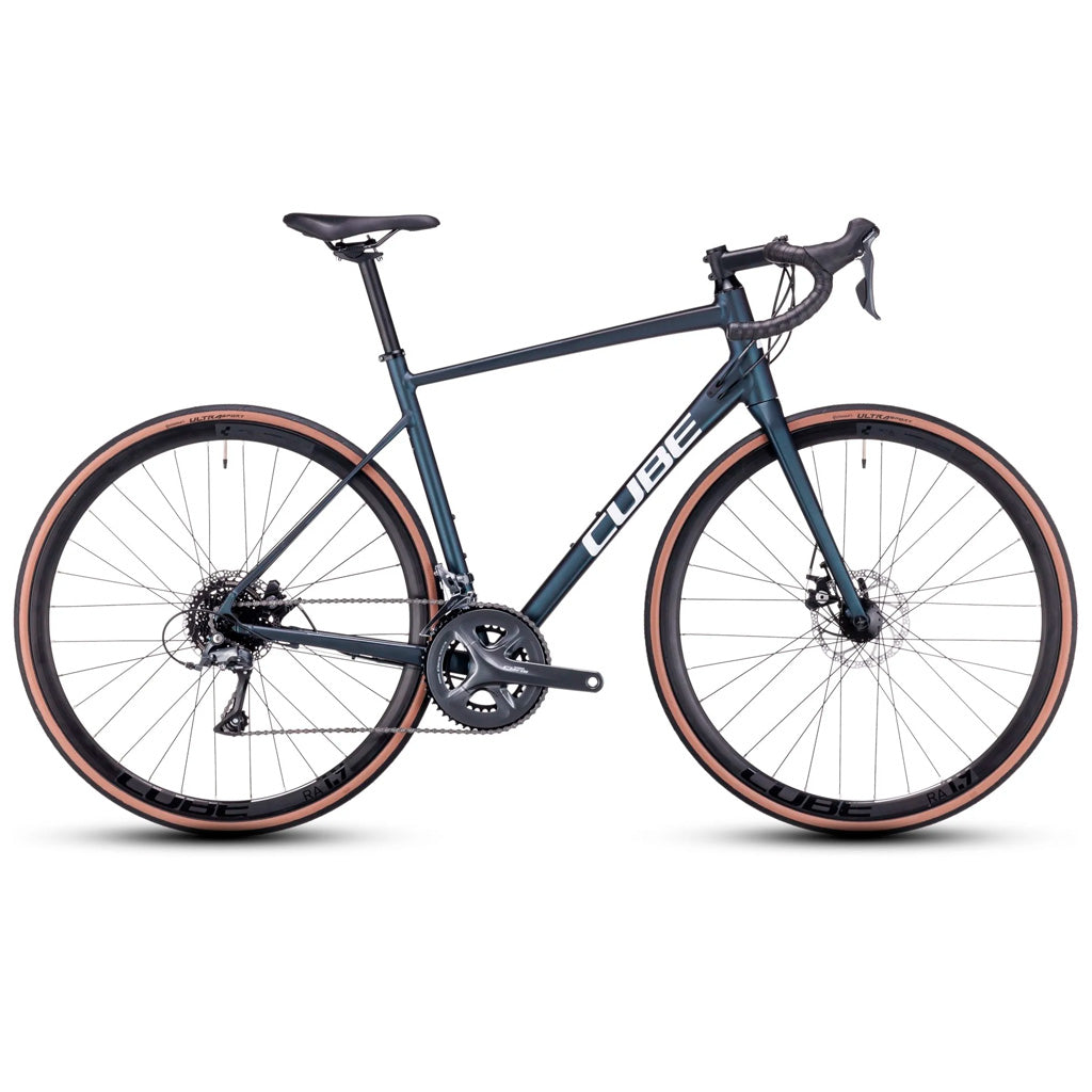 Bicicleta de ruta CUBE Attain deepblue'n'white